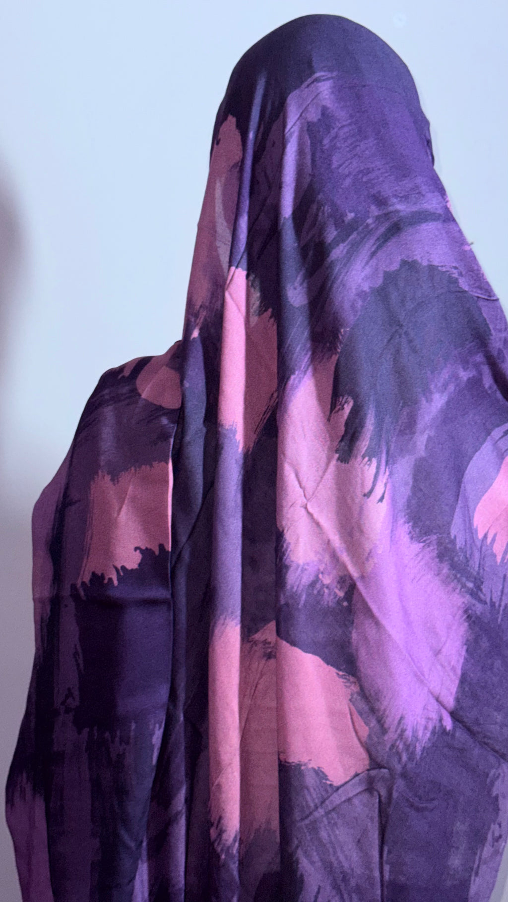 Berry Haze — Abstract Modal Hijab