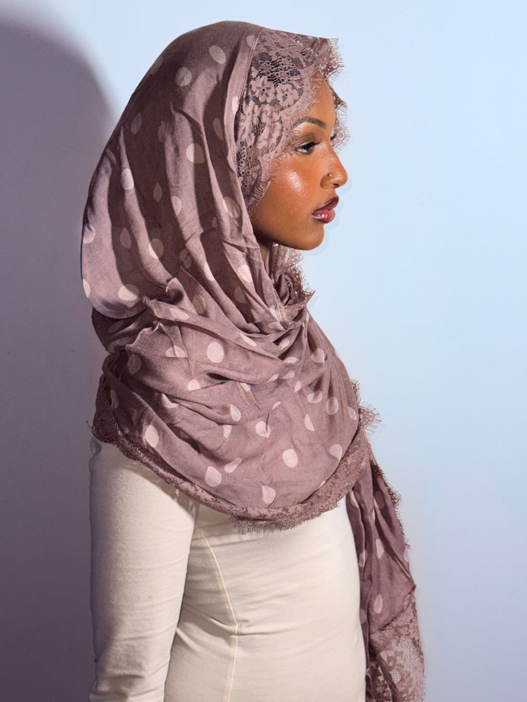 Mauve Chantilly Modal Hijab